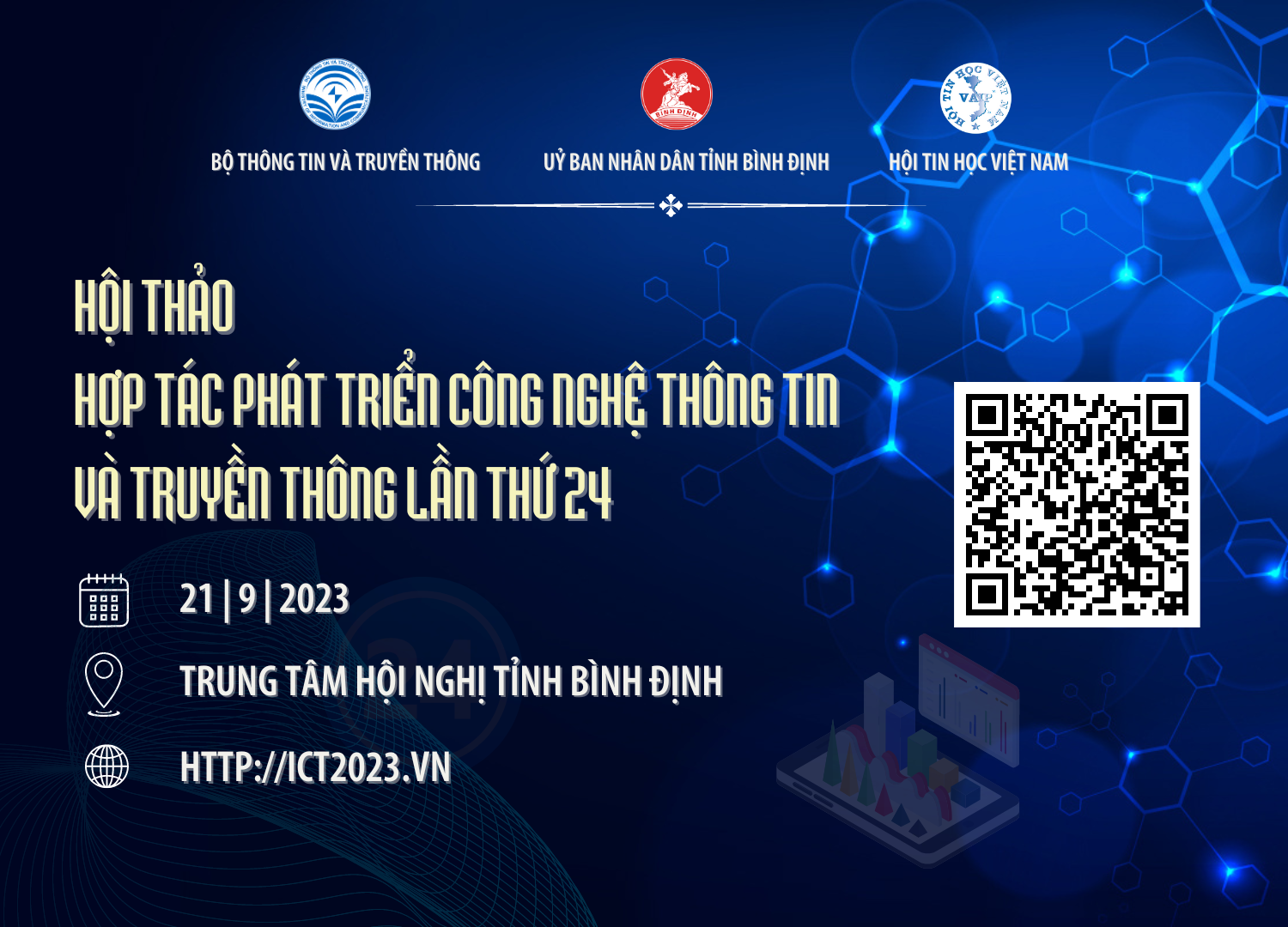 Thông báo số 1 Hội thảo Hợp tác phát triển Công nghệ thông tin và Truyền thông Việt Nam lần thứ 24, năm 2023